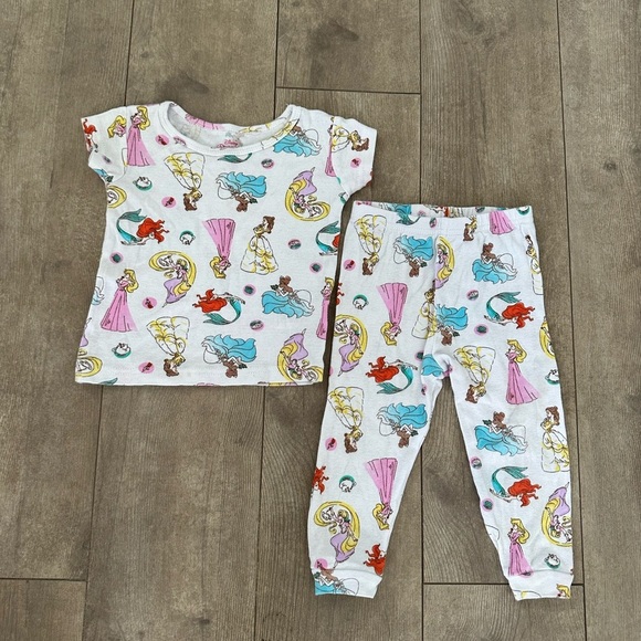 Disney Other - 2T Disney princess pajama set toddler girl